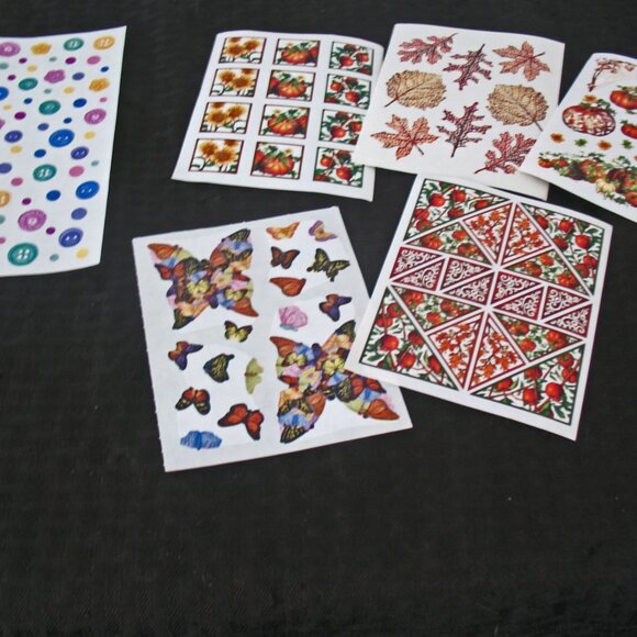 Creative Memories Stickers, Autumn, Butterfly, Buttons, ♥ - Picture 2 of 6